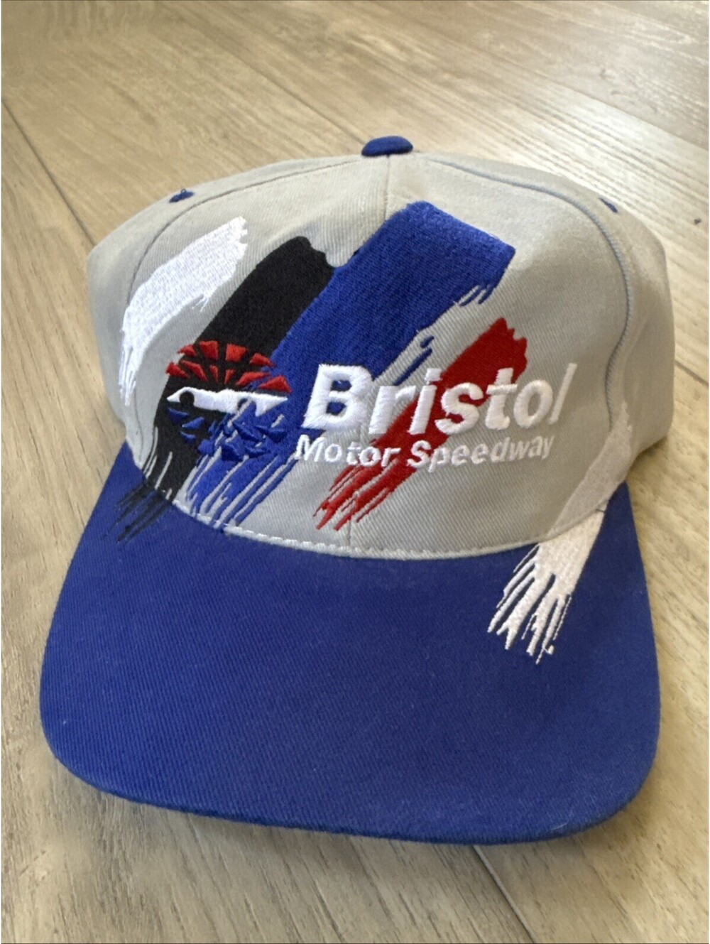 Vintage Bristol Motor Speedway Snapback Hat OSFA Splash Embroidered Dad Cap